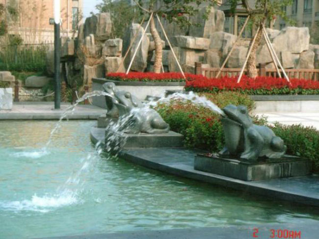雕塑喷泉设计