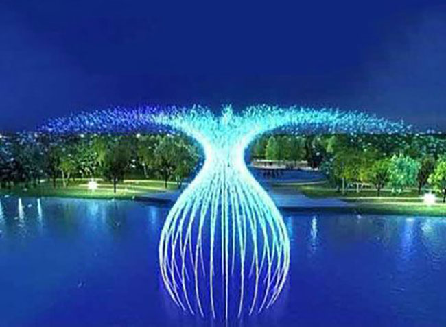 光纤水帘景观的结构